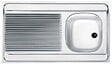 FRANKE - Évier inox 1 bac, 1 égouttoir à poser - Dimensions : 100 x 60 MAN711-1000 - vignette