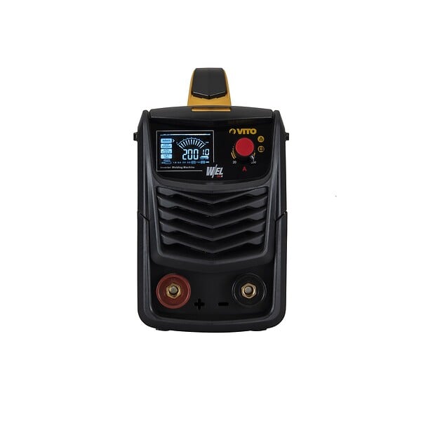 VITO - Poste a souder Professionnel inverter MMA TIG 200 Ampères +12 baguettes Ø 2.5 mm + Cagoule LCD + Mallette VITO - large