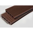 MCCOVER - PACK 1 m² lame de terrasse composite Dual ACCESSOIRES 2400mm Chocolat, ep.25mm, l.14 cm, L.240 cm - vignette