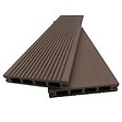 MCCOVER - PACK 1 m² lame de terrasse composite Prima - Chocolat, L : 220 cm , l : 12 cm,  E : 19 mm - vignette