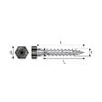 SIMPSON STRONGT-TIE - Vis bois fp t.hex ssh8.0x40 ral9005 /50 - vignette