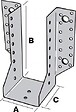 SIMPSON STRONGT-TIE - Sabot ailes ext t340 larg46 ht147 ep2 - vignette
