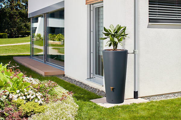 GARANTIA - Kit réservoir d'eau de pluie 2en1 Vaso - Graphite - 220 L - large