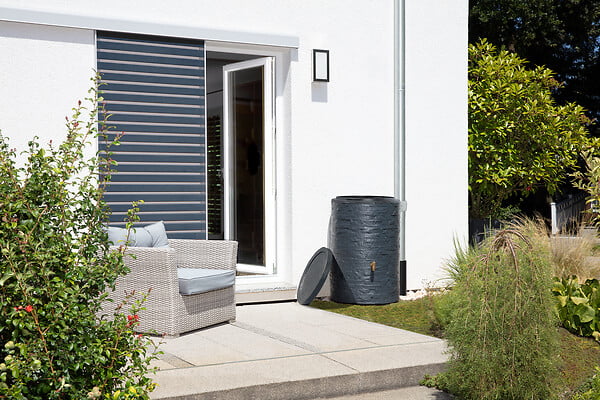 GARANTIA - Kit récupérateur d'eau Arondo 250L - Gris graphite - large