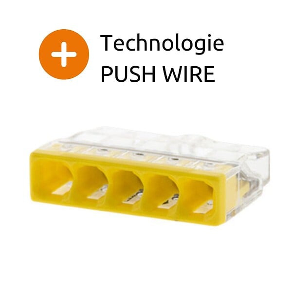 WAGO - Mini borne S2273 avec 5 entrées et conducteurs 2,5mm² - Wago - large
