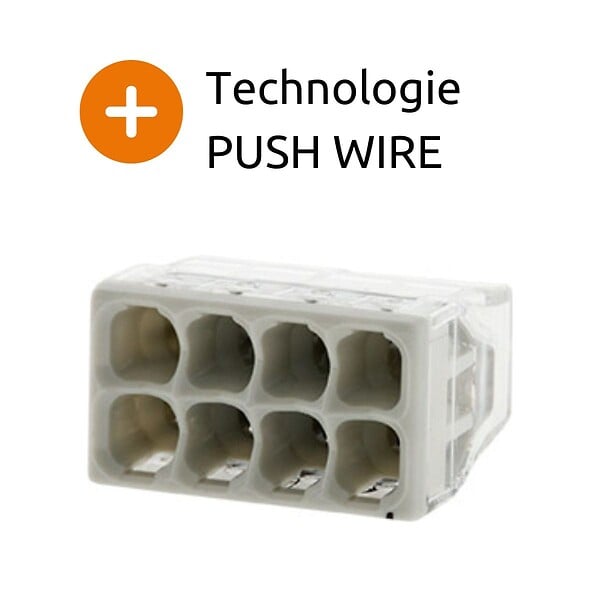 WAGO - Mini borne S2273 avec 8 entrées et conducteurs 2,5mm² - Wago - large