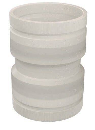UBBINK - Raccord conduit - Raccord Flexible à flexible D 80 - Raccord flexible Ø83 à flexible Ø80 - large