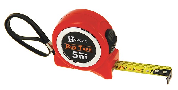 HANGER - Mètre ruban 5 m x 19mm 'Red Tape' - HANGER - 100022 - large