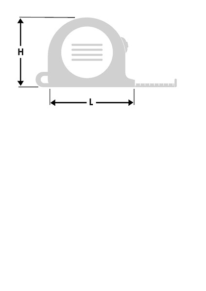 HANGER - Mètre ruban 3 m x 16mm 'Red Tape' - HANGER - 100021 - large