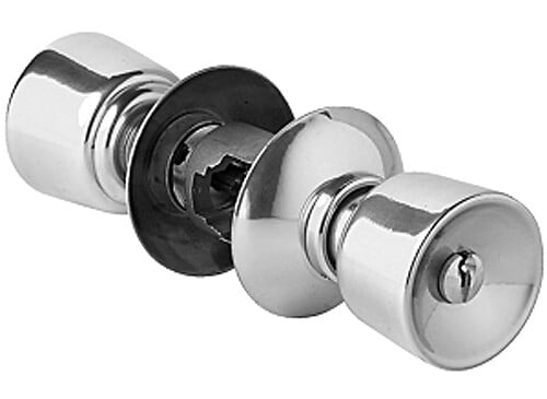 VACHETTE - Serrure tubulaire à  poussoir simple axe 80mm inox standard - VACHETTE - V6524X2SJ - large