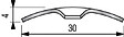 DINAC - Bande seuil laiton à  vis 0,83mm - DINAC - 2023010 - vignette