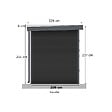 BARAC - Abri de jardin en bois composite Onyx - 5,60 m² - H.237xL.333xP.225cm - vignette