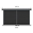 BARAC - Abri de jardin en bois composite Onyx 43 - Gris - 11,44m² - H.237xL.447xP.326cm - vignette