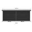 BARAC - Abri de jardin en composite Onyx 63 - Gris - H.237xL.629xP.326cm - vignette