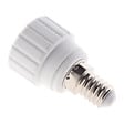 ZENITECH - Adaptateur de douille E14 vers GU10 à visser - ignifuge - Blanc - Zenitech - vignette