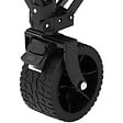 GT GARDEN - Chariot de transport pliable noir avec roues tout terrain - vignette