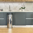 KITCHEN MOVE - Poubelle automatique inox ARTIC SILVERY argent 50L - vignette
