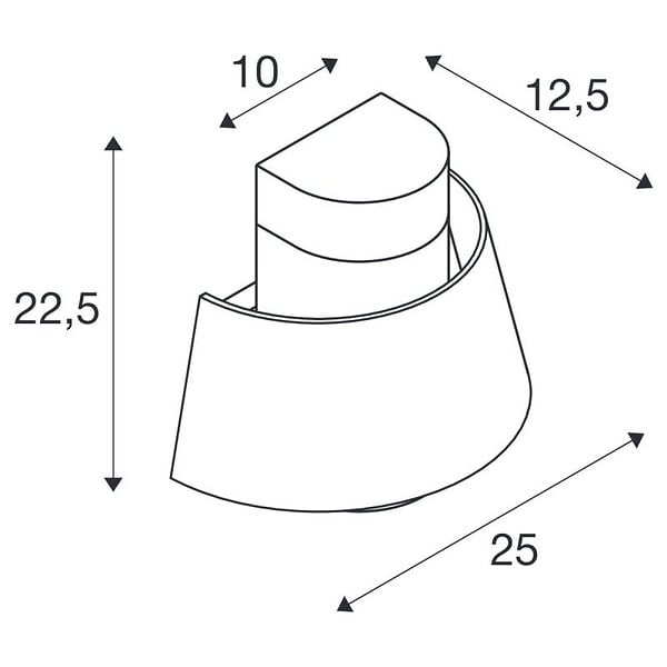 SLV - Applique extérieure PHOTONI SLV - E27 - Max.13W - IP65 - Rouille - Sans ampoule - large