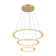 SLV - Suspension LED ONE FLAT Triple SLV - 58W - Ø max. 80cm - 2700/3000K - Laiton - Dimmable Dali - vignette