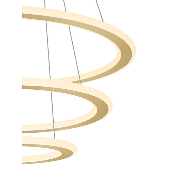 SLV - Suspension LED ONE FLAT Triple SLV - 58W - Ø max. 80cm - 2700/3000K - Laiton - Dimmable Dali - large