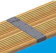 UBBINK PIS - Piscine en bois Linéa - Liner Beige - L.650xH.140xP.350cm - vignette