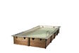 UBBINK PIS - Piscine en bois Linéa - Liner Beige - L.650xH.140xP.350cm - vignette