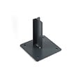 MCCOVER - Platine pour poteau de clôture multifonction LARKO Gris anthracite RAL 7016, l.15 cm, L.15 cm - vignette