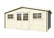 WHITE WOOD - Abri de jardin en bois Luxembourg 1 - L.526xP.300xH.247cm - vignette