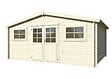 WHITE WOOD - Abri de jardin en bois Luxembourg 2 - L.526xP.384xH.247cm - vignette