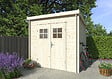 WHITE WOOD - Abri de jardin en bois  massif Zoé 2 - Blanc - L.220xP.220xH.208cm - vignette