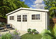 WHITE WOOD - Abri de jardin en bois Luxembourg 1 - L.526xP.300xH.247cm - vignette