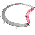 HAPPY GARDEN - Matelas de protection réversible pour trampoline Ø305cm ADELAÏDE - gris/rose - vignette