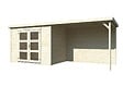 WHITE WOOD - Abri de jardin en bois Olivia 1 et pergola - L.580xH.216xP.206cm - vignette