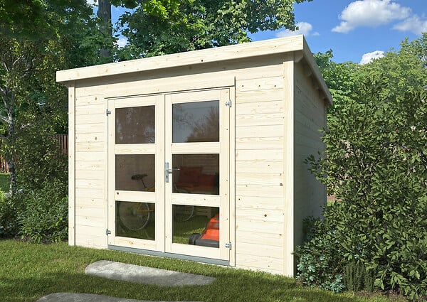 WHITE WOOD - Abri de jardin en bois  Lya 1 - L.300xP.306xH.221cm - large