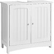 TECTAKE - Meuble sous-lavabo Jasper, 2 compartiments, une capacité de charge de 35 kg - vignette