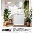 TECTAKE - Meuble sous-lavabo Jasper, 2 compartiments, une capacité de charge de 35 kg - vignette