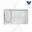 VOLTMAN - Chauffage connecté Wifi inertie sèche fonte - Blanc - 1500W - Voltman - vignette