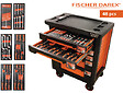 FISCHER DAREX - Servante atelier 48 outils - 6 tiroirs - Mousse bicolore - vignette