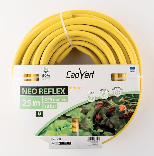 CAP VERT - Tuyau d'arrosage NEO REFLEX diam 19mm -  Long 25m - large