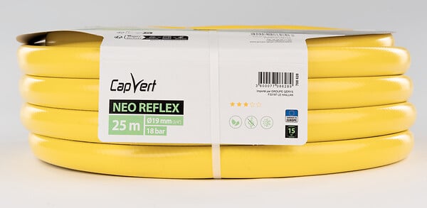 CAP VERT - Tuyau d'arrosage NEO REFLEX diam 19mm -  Long 25m - large
