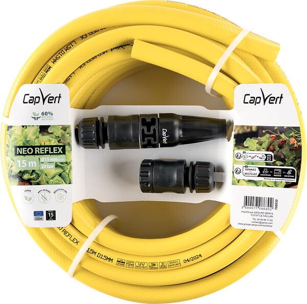 CAP VERT - Batterie d'arrosage NEO REFLEX diam 15mm - Long 25m - large