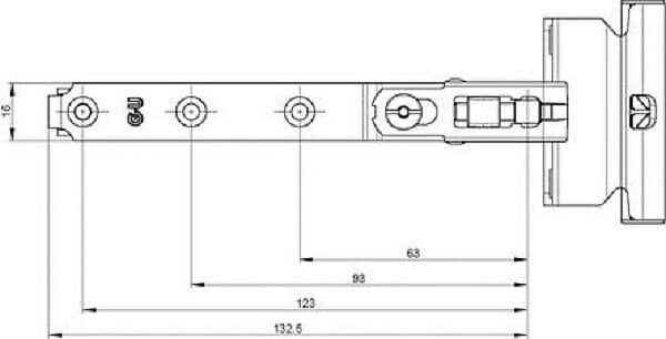 FERCO - Compas OF axe à  13mm recouvrement 20mm â€“ FERCO - 6-39148-20-0-1 - large