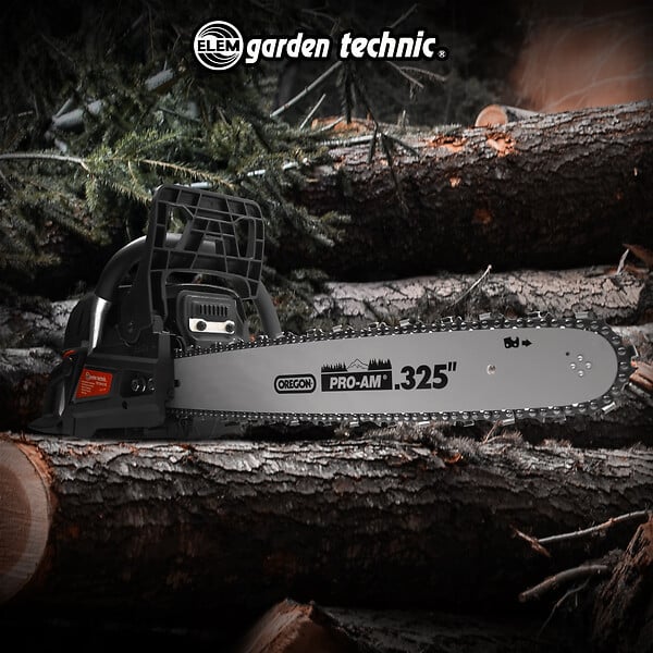 ELEM GARDEN TECHNIC - Tronçonneuse thermique 58cc - guide Oregon 51.5cm - large