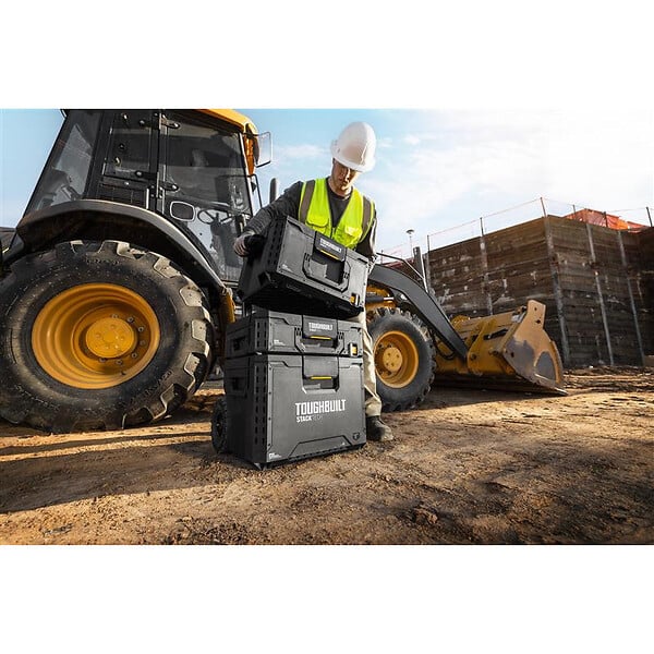 TOUGHBUILT INDUSTRIES - STACKTECH KIT 3 pièces TOUGHBUILT TB-B1S3-B-70R-BEA Coffre de chantier + Grande boite + boite moyenne - large