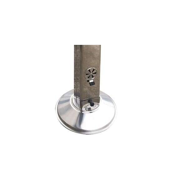 KZ GARDEN - Barbecue à Charbon Inox Grille de Cuisson 58 x 38cm Broche à Rôtir - large