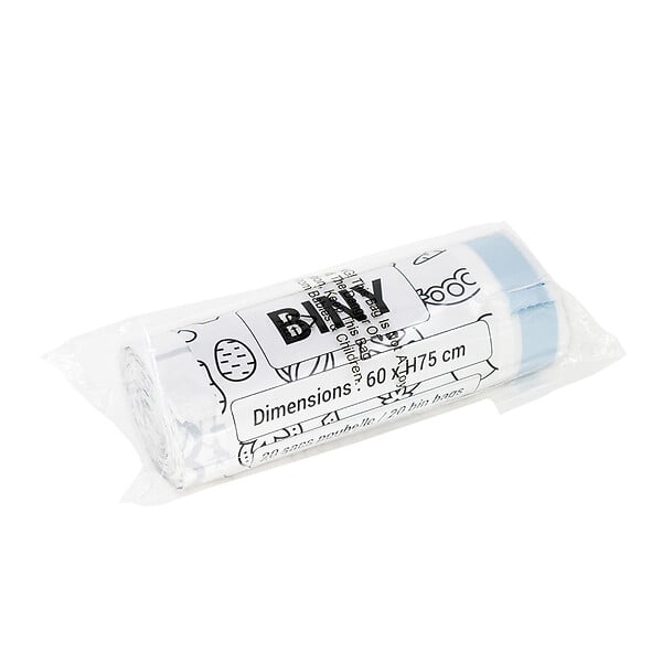 KITCHEN MOVE - 120 sacs poubelles résistants BINY 30L/50L - large
