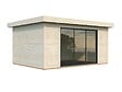 WHITE WOOD - Studio de jardin en bois Lydia - Bois - L.494xH.237xP.390cm - vignette