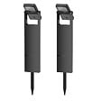 LUMISKY - 2 Potelets solaires orientables BRITY H49cm 200LM - vignette