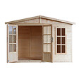 TIMBELA - Abri de jardin en bois 6 m2 - avec des bardeaux bitumineux - M334FB+H334FBGREY - vignette