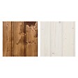 TIMBELA - Lot de produits de protection pour la peinture des maisons en bois – 5 l de blanc + 5 l de chêne foncé - Pour une surface extérieure en bois de 28 à 36 m2 - vignette